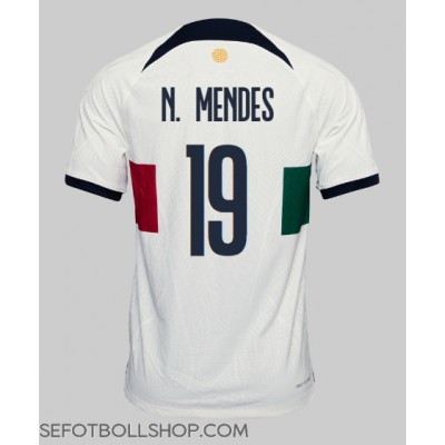 Billiga Portugal Nuno Mendes #19 Borta fotbollskläder VM 2022 Kortärmad